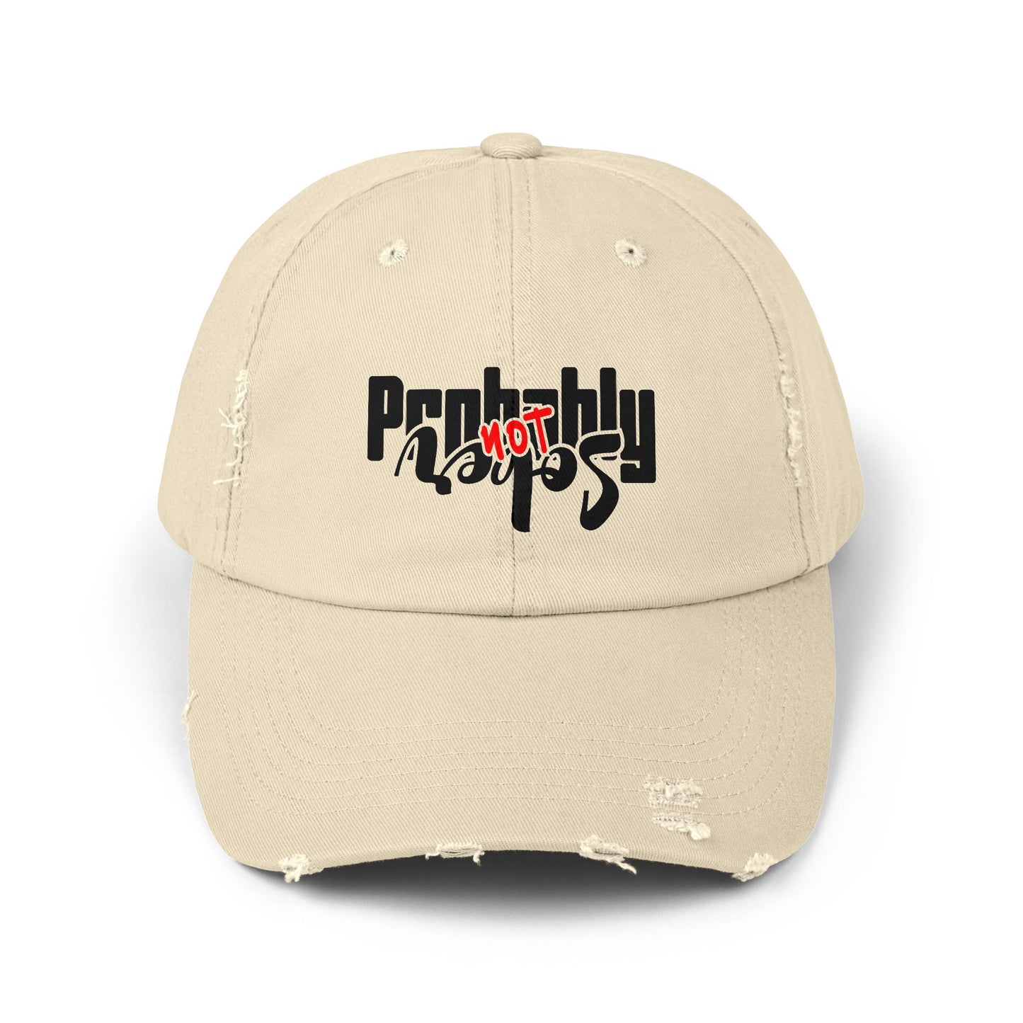 Unisex Distressed Dad Fit Cap 'Probably Not Sober