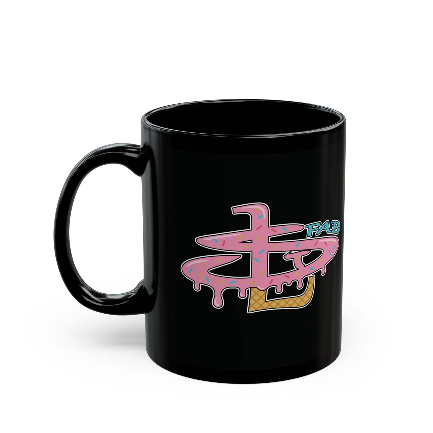 OG STL Drip Art Black Mug - 11oz & 15oz