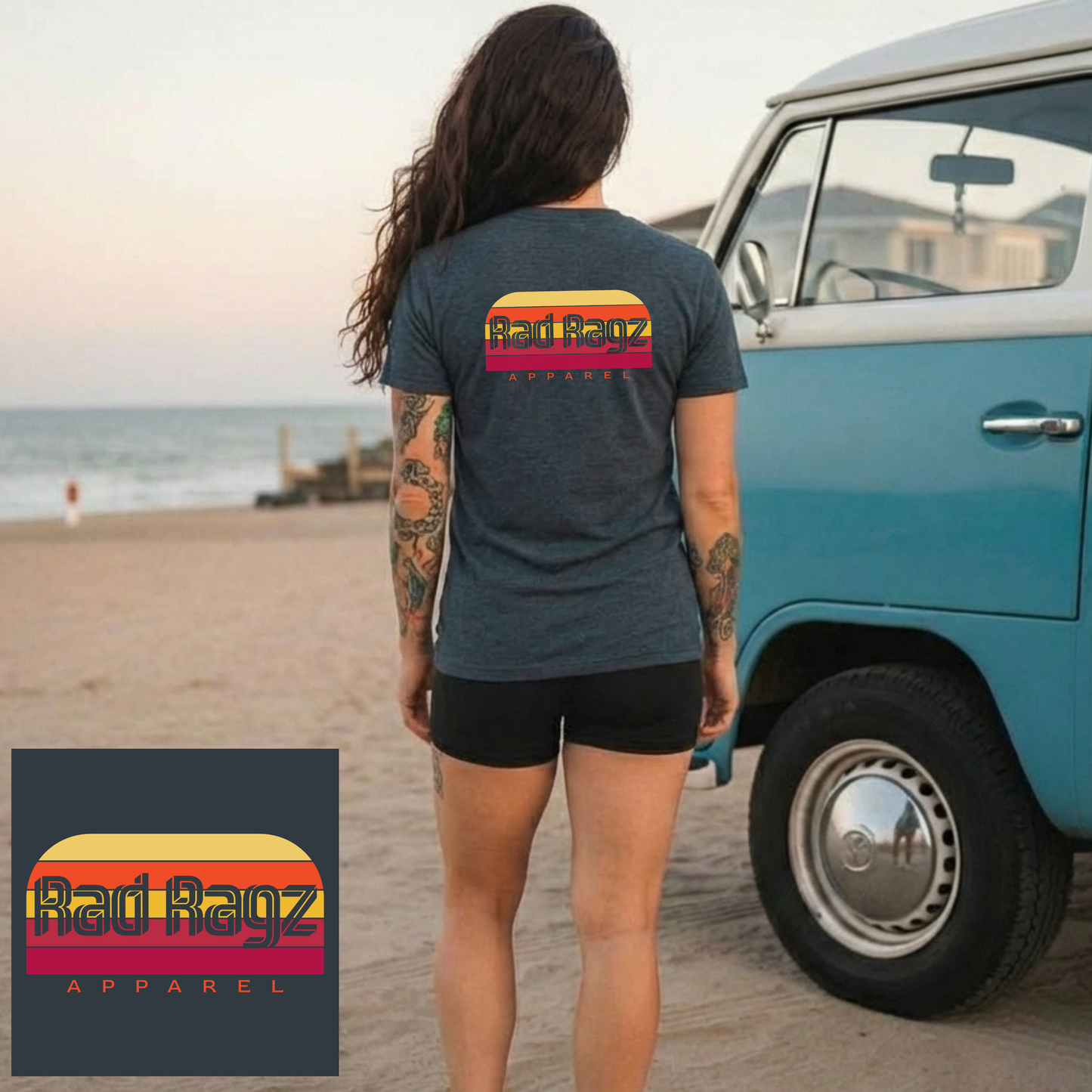 Rad Ragz Retro Sunset Unisex Tee