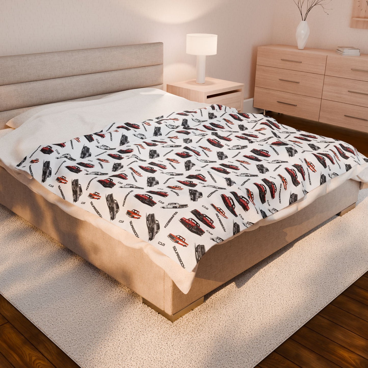 Chevy Square Body Truck Plush Blanket