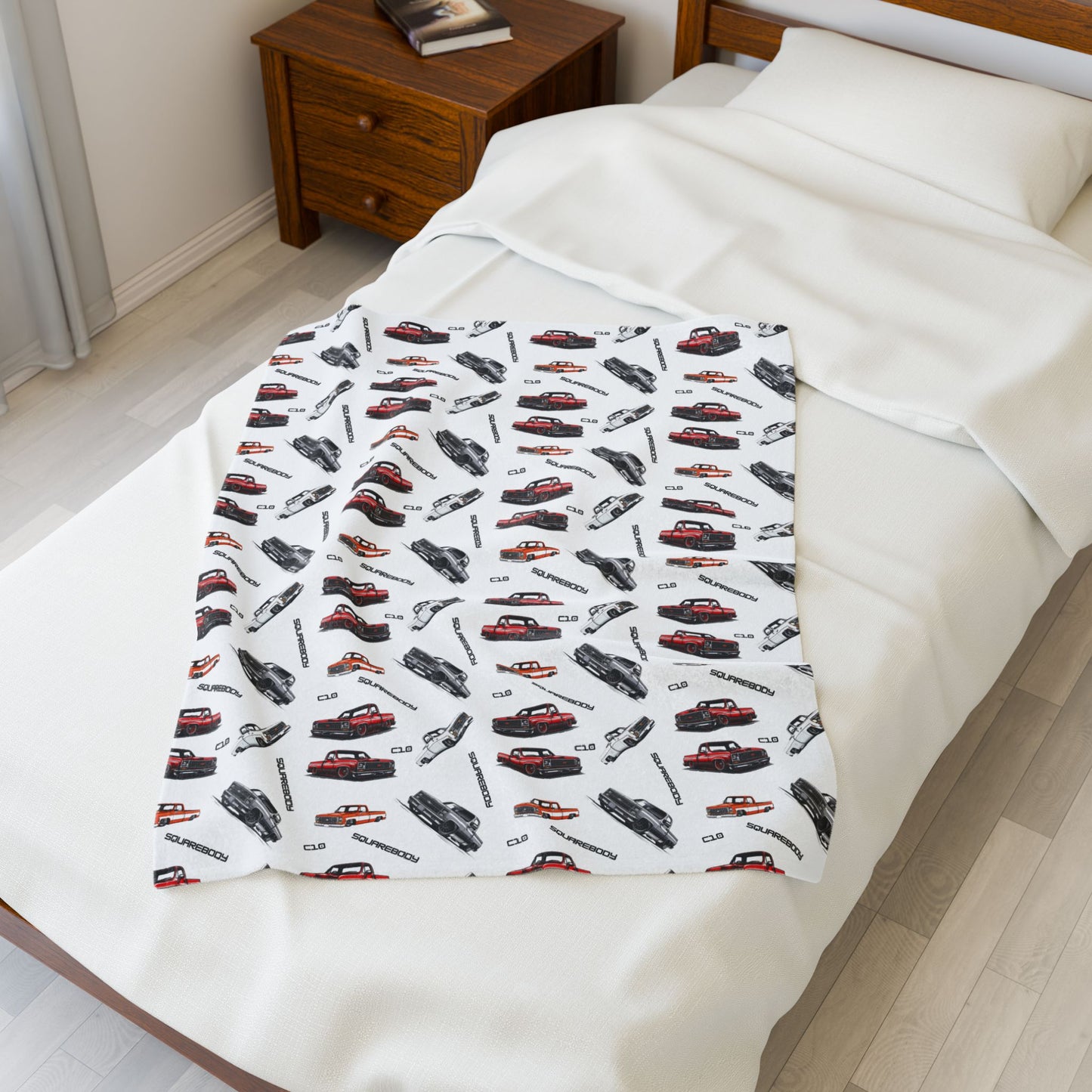 Chevy Square Body Truck Plush Blanket