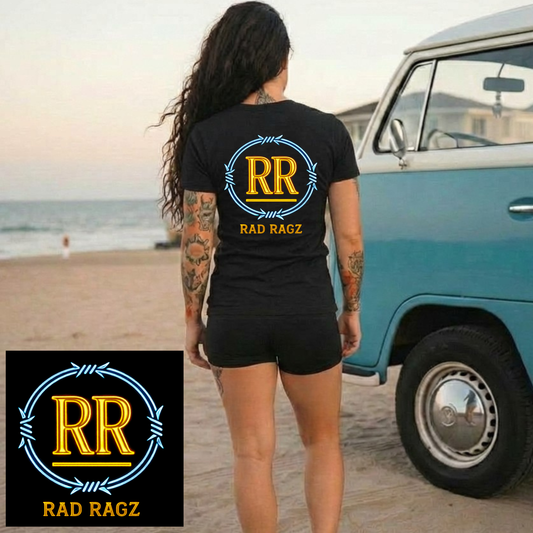 Rad Ragz Neon Barb Wire Logo Unisex Tee