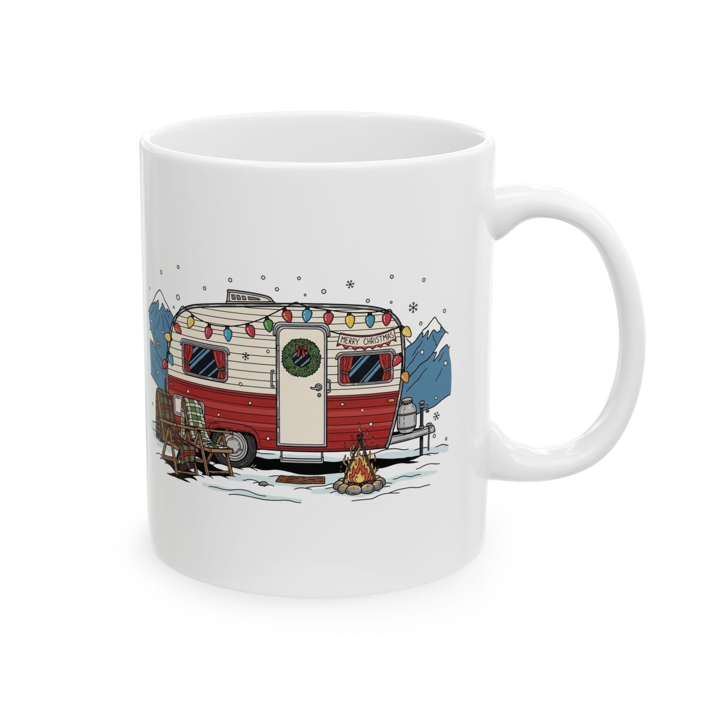 Vintage Camper Holiday Mug