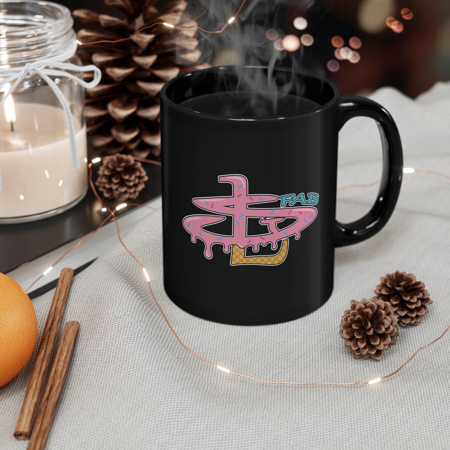 OG STL Drip Art Black Mug - 11oz & 15oz