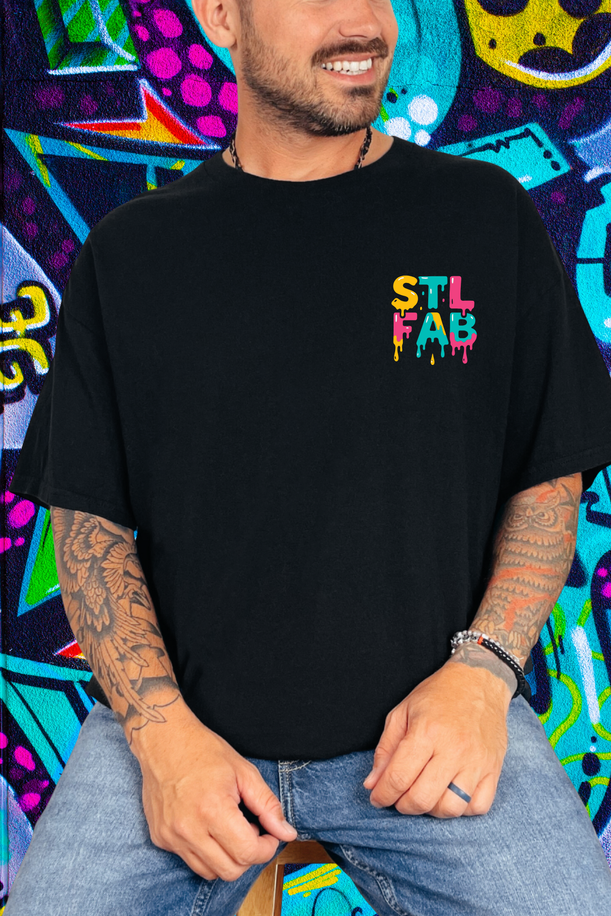 OG STL Fab Paint Drip Tri Blend Unisex