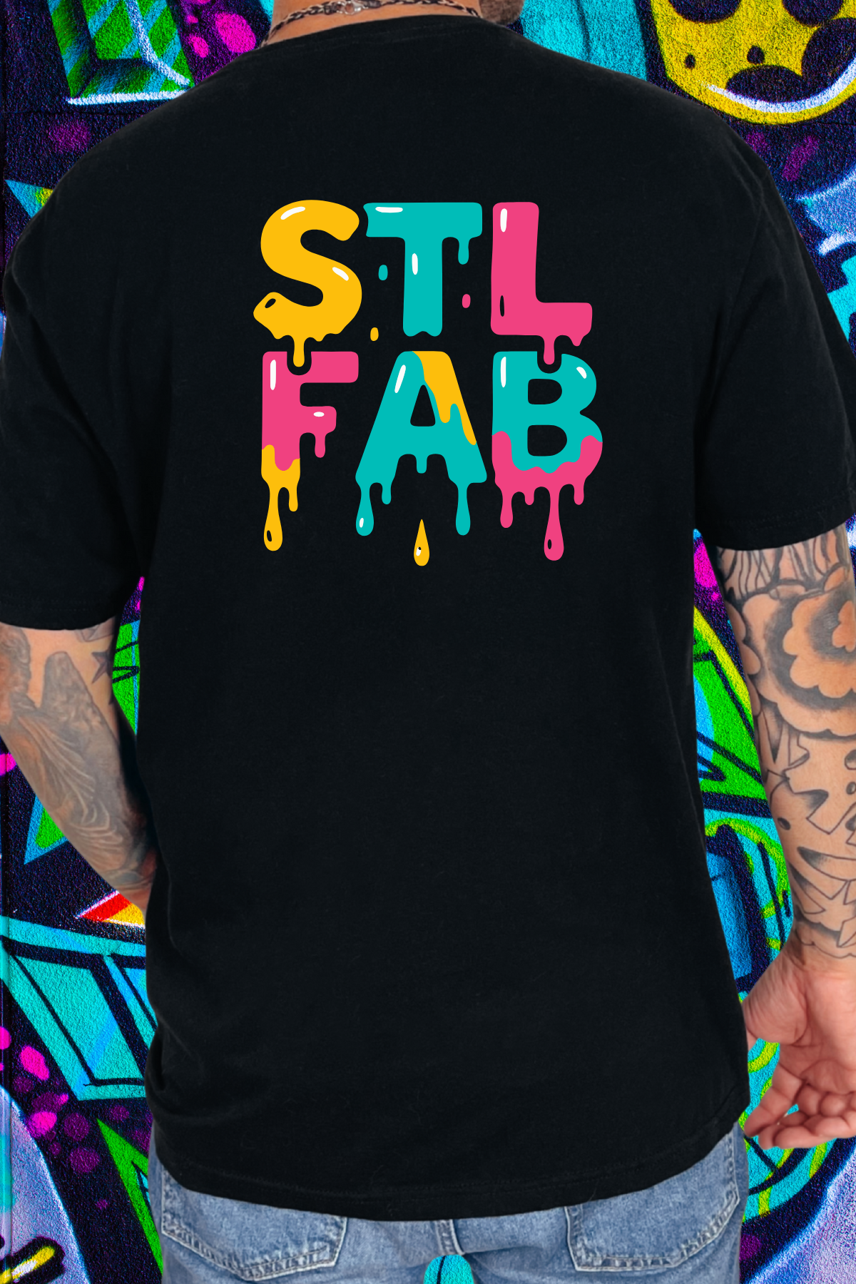 OG STL Fab Paint Drip Tri Blend Unisex